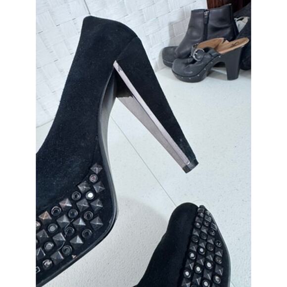 "SAM EDELMAN" Platform Studded Heels,Velvet,SZ 7M, FINAL SALE, SEE PICS!! - Picture 12 of 12